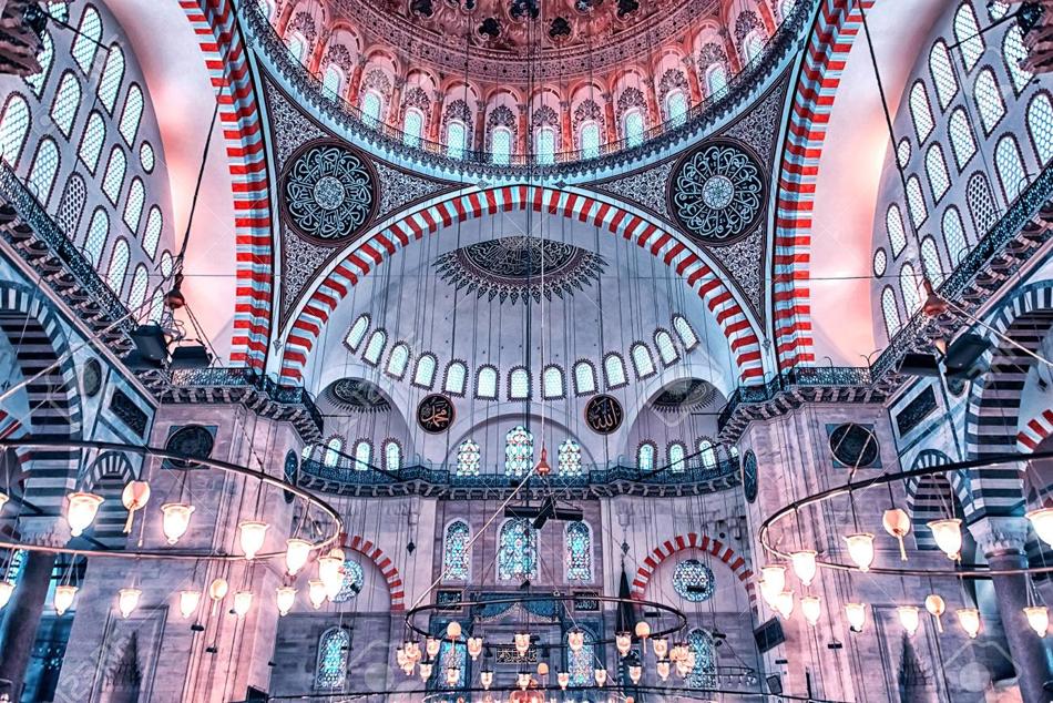 Мечеть Сулеймание в Стамбуле внутри