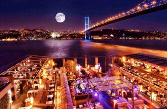 Фото ночного Стамбула