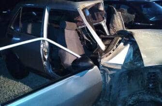 Сломанный автомобиль в результате аварии