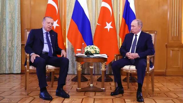 Президенты Р. Эрдоган и В. Путин