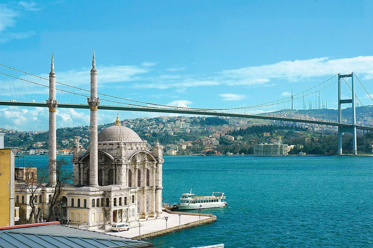 Босфорский мост и Босфорский пролив. Турция 