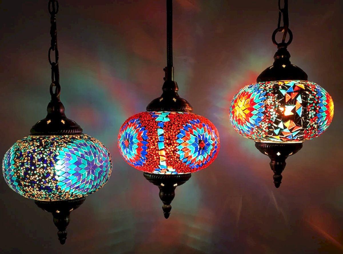 Турецкие керамические светильники и люстры